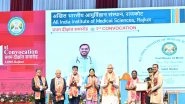 India News | President Droupadi Murmu Graces Convocation Ceremony of AIIMS Rajkot