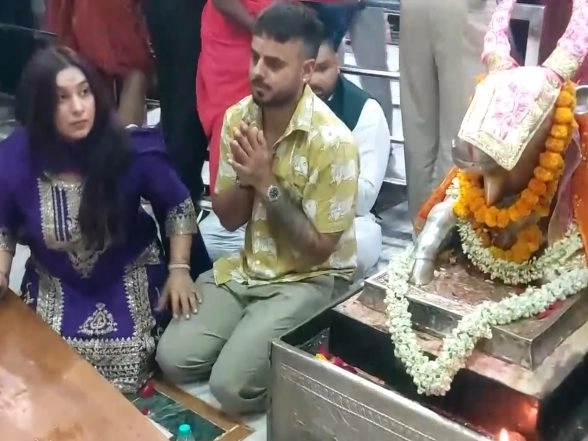 Sports News | Nitish Rana Attends Bhasma Aarti at Shree Mahakaleshwar Temple in Ujjain