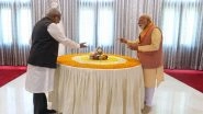 India News | PM Modi Meets VP Radhakrishnan, Extends Greetings on Tamil New Year 'Puthandu