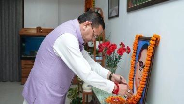 India News | Uttarakhand CM Dhami Pays Tribute to B.R. Ambedkar on His Birth Anniversary, Hails Legacy of Equality and Justice