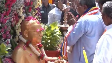 India News | CM Siddaramaiah Pays Floral Tribute to BR Ambedkar on His 135th Birth Anniversary