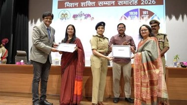 Business News | Noida Police Felicitates Galgotias University Faculty During Mission Shakti Samaroh