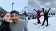 Entertainment News | Alia Bhatt, Ranbir Kapoor Ring in Fourth Anniversary with Snowy Family Getaway