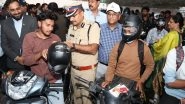 Business News | Helmet Distribution Drive Held in Hyderabad to Promote Road Safety