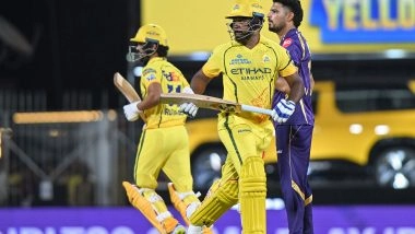 Sports News | IPL: CSK Set 193-run Target for KKR Despite Late Slowdown in Chennai