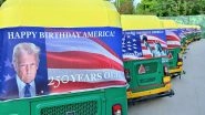 World News | US Envoy Kicks off Independence Day Celebrations with Autos Featuring Turmp's Photos