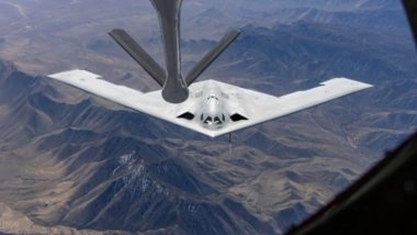 World News | New B-21 Raider Stealth Bomber to Reduce Mid-flight Refuelling Demand, Free Up Tanker Assets and Boost US Deterrence: USAF