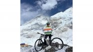 Sports News | Gorakhpur's Divya Singh Becomes First Indian Woman to Reach Mount Everest Base Camp on a Bicycle