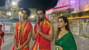 Entertainment News | Sonu Sood Visits Tirumala Temple with Family, Offers Prayers During Thomala Seva