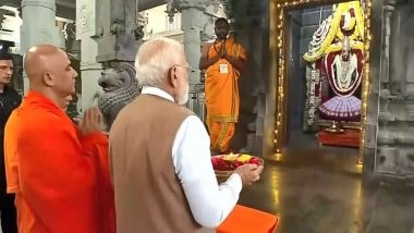 India News | PM Modi Inaugurates Sri Guru Bhairavaikya Mandira in Karnataka's Mandya