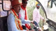 India News | BJP's Niladri Shekhar Dana from Bankura Constituency Campaigns on E-Rickshaw for Upcoming West Bengal Polls