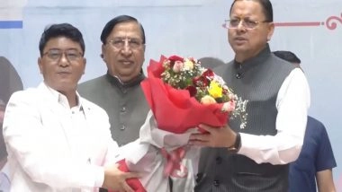 Sports News | CM Dhami Attends the Inauguration Ceremony of 87th Inter-State Junior & Youth National Table Tennis Championship in Dehradun