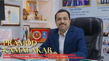 Business News | Vishwa Group, Led by Pramod Kamalakar, Strengthens Global Education Access Through a Scalable Guidance Ecosystem