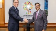 World News | India-Germany Launch Logo Marking 75 Years of Diplomatic Ties, Review Strategic Partnership During FOC