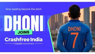 Business News | MS Dhoni Joins Cars24's Crashfree India As Goodwill Ambassador