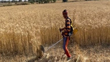 India News | Uttar Pradesh: Farmers to Be Provided with 100 Battery Powered E-Brushcutters to Mitigate Stubble Burning