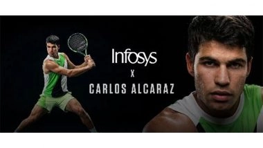 Business News | 7-Time Grand Slam Champion Carlos Alcaraz is Infosys Global Brand Ambassador