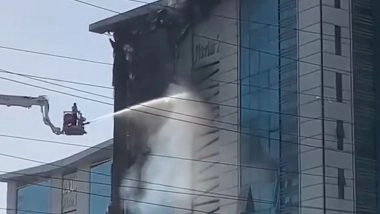 India News | Gujarat: Fire Breaks out in Building in Vadodara's Gotri Area, Dousing Ops Underway