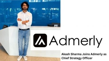 Business News | Akash Sharma, AVP - Digital Monetisation at Zee Media Corporation, Steps Down to Join Admerly as Chief Strategy Officer