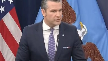 World News | Hegseth Says China Has Assured US It Will Not Send Iran Weapons