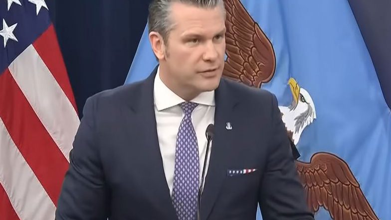 World News | Hegseth Says China Has Assured US It Will Not Send Iran Weapons