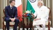 World News | PM Modi, Macron Stress Upon Need to Urgently Restore Safety, Freedom of Navigation in Strait of Hormuz