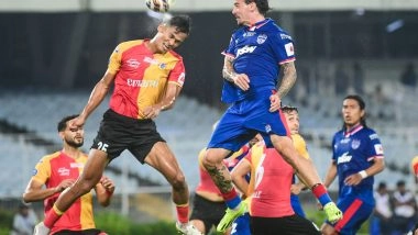 Sports News | ISL: 10-man East Bengal Fight Back Thrice to Hold Bengaluru FC