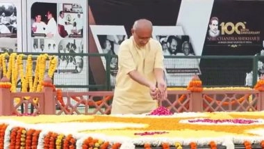 India News | Vice President CP Radhakrishnan Pays Tribute to Former PM Chandra Shekhar on His Birth Anniversary