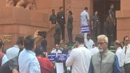 India News | Parliament Session: Oppn MPs from Telangana Protest Against Tejasvi Surya's Remarks in Lok Sabha
