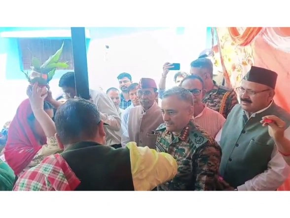 India News | CDS Anil Chauhan Visits His Ancestral Village in Uttarakhand