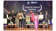 Business News | GCCI and WPU Goa Confer Gomant Gaurav Sanman on Dr. Raghunath Mashelkar at Goa 2037 Conclave