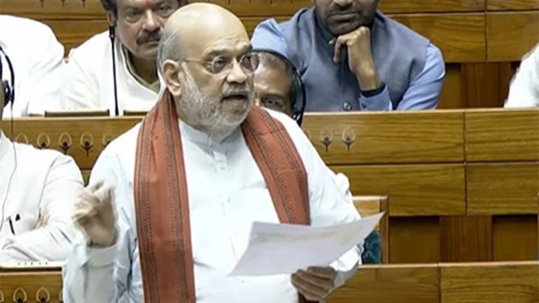 India News | Indira Gandhi Halted Delimitation During Emergency, Congress is Depriving People of It Now: Amit Shah in Lok Sabha