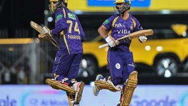 Sports News | IPL 2026: KKR Win Toss, Opt to Bat First Against GT in Ahmedabad