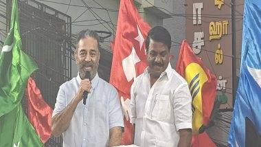 India News | Tamil Nadu Polls: MNM President Kamal Haasan Holds Election Campaign in Chennai for SPA Alliance