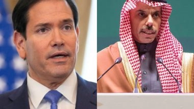 World News | Marco Rubio, Saudi Foreign Minister Discuss Lebanon Ceasefire, Strait of Hormuz Situation