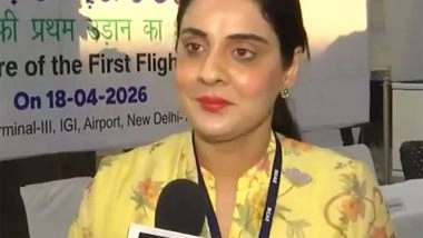 India News | First Batch of Hajj 2026 with 371 Pilgrims Departs for Mecca from New Delhi