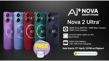 Business News | Ai+ Smartphone Nova 2 Ultra's Goes on Sale on FlipKart Starting April 17