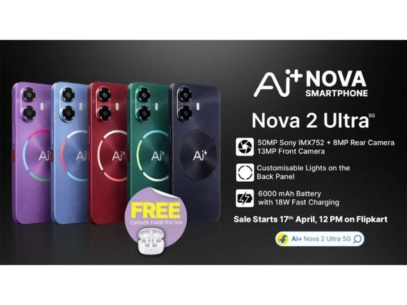 Business News | Ai+ Smartphone Nova 2 Ultra's Goes on Sale on FlipKart Starting April 17