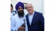 World News | New Zealand PM Christopher Luxon Meets Akal Takht Jathedar, Discusses Sikh Community Contributions