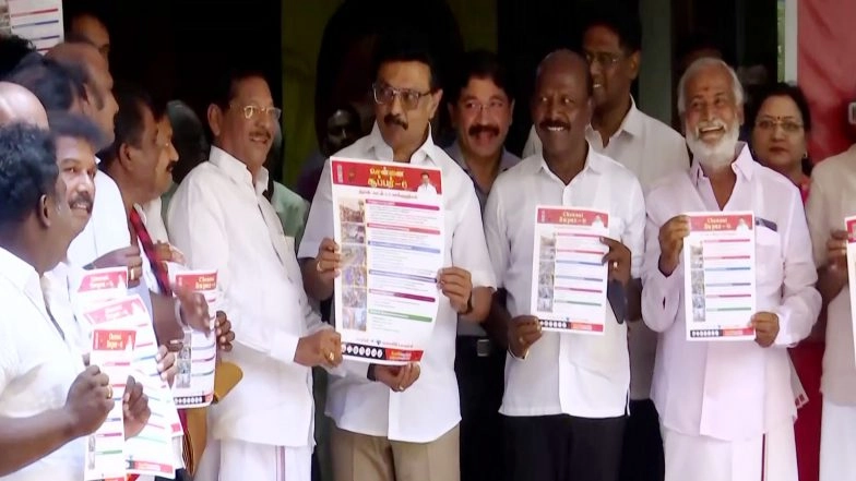 India News | DMK Chennai Manifesto: MK Stalin Promises Urban Transformation Ahead of Tamil Nadu Polls