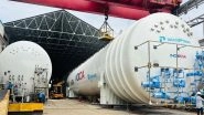 Business News | Deendayal Port Authority Facilitates Dispatch of LNG Tanks by INOX India for Bahamas Project