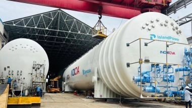 Business News | Deendayal Port Authority Facilitates Dispatch of LNG Tanks by INOX India for Bahamas Project