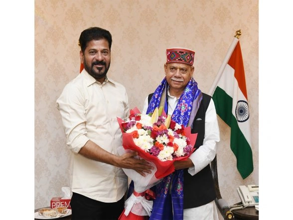India News | CM Revanth Reddy Holds Courtesy Meeting with Telangana Governor Shiv Pratap Shukla