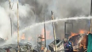 India News | Haryana: Fire Breaks out in Slums in Rewari, Doused After Hours
