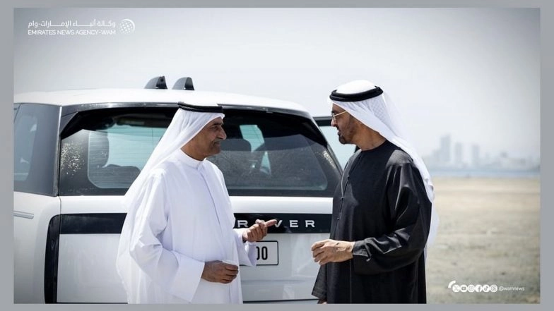 World News | UAE President Meets Ruler of Fujairah and Conducts Inspection of Fujairah Port