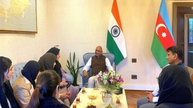World News | Indian Envoy Meets Last Batch of Students Evacuated from Iran Via Azerbaijan
