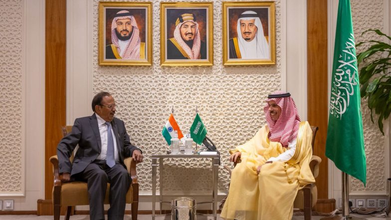 World News | NSA Ajit Doval Visits Riyadh, Discusses Bilateral, Regional Issues with Saudi Ministers