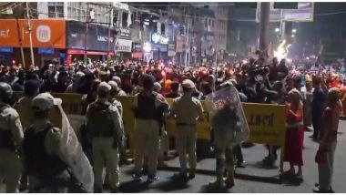 India News | Security Forces Resort to Tear Gas, Smoke Bombs to Disperse Protestors Kakching After Tronglaobi Bomb Attack