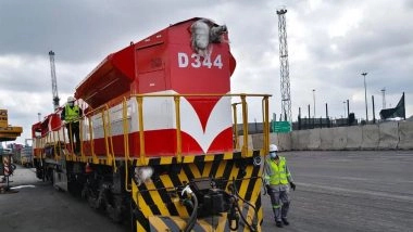 India News | Final Batch of Two 3,300 HP Locomotives Manufactured by BLW Reach Mozambique