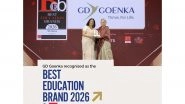 Business News | GD Goenka Recognised as 'Best Education Brand 2026' by ET Edge
